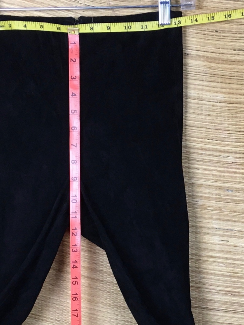 Alice + Olivia Black Lennox Lamb Suede Leggings Sz 4 Real Leather Zip Back $1195 - Picture 13 of 14